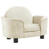 Cuccia per cani comodo divano 66 x 40 x 45 cm velluto crema 02_0042779