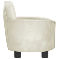 Cuccia per cani comodo divano 66 x 40 x 45 cm velluto crema 02_0042779
