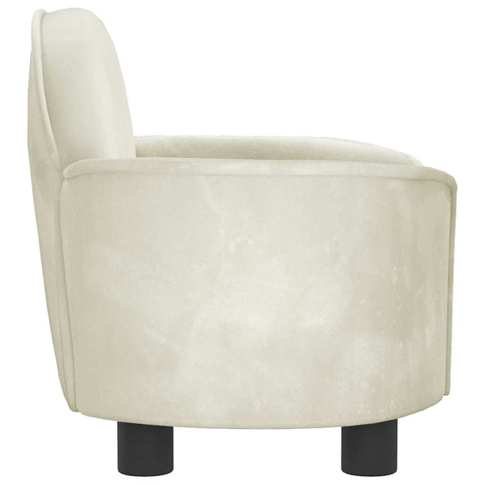Cuccia per cani comodo divano 66 x 40 x 45 cm velluto crema 02_0042779