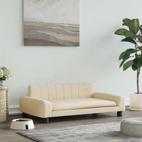 Lettino per Cani Crema 90x53x30 cm in Similpelle