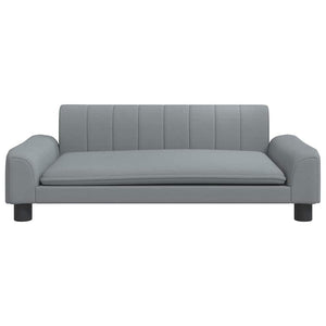 Cuccia per cani comodo divano leggero 90 x 53 x 30 cm tessuto grigio 02_0043124