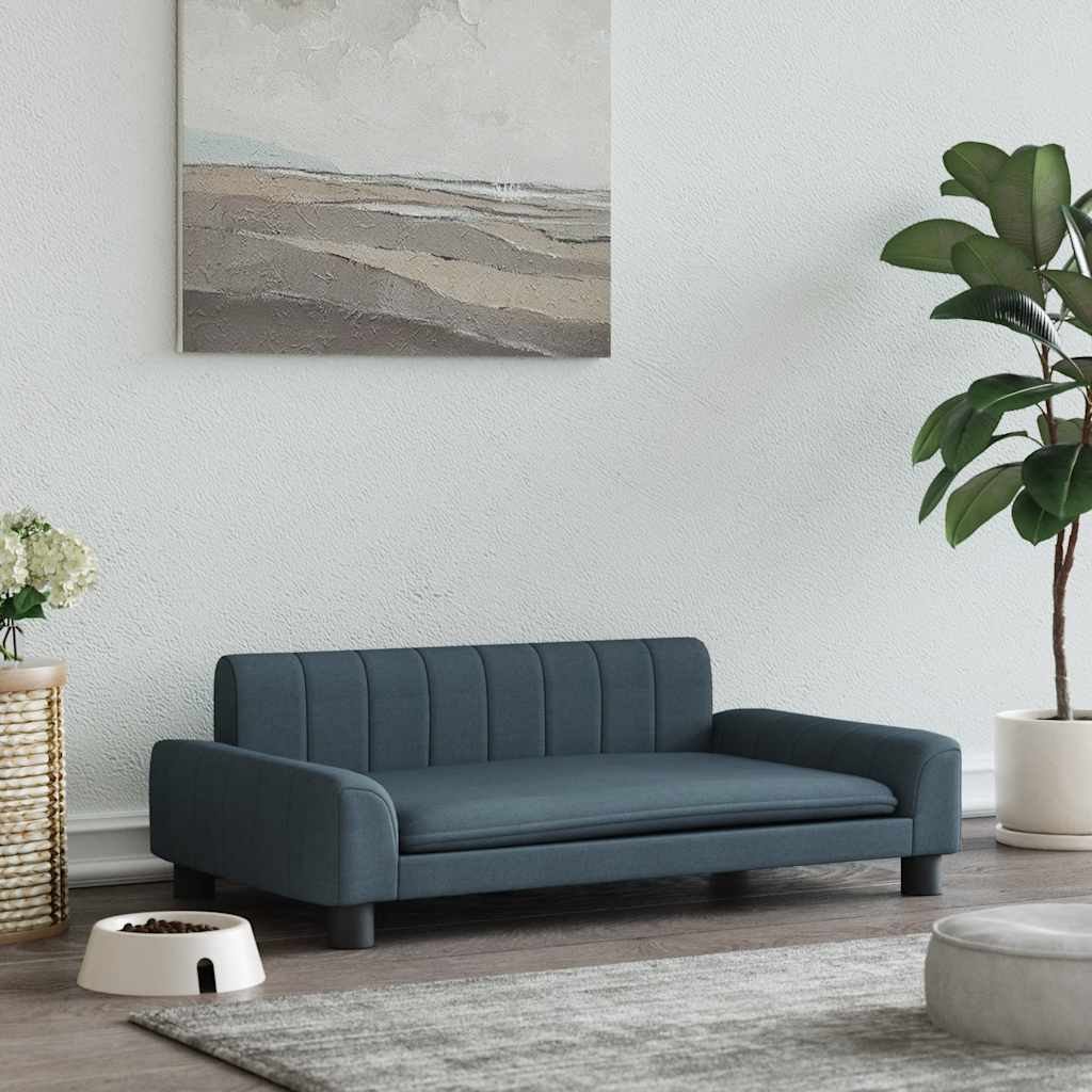 Lettino per Cani Grigio Scuro 90x53x30 cm in Tessutocod mxl 92158