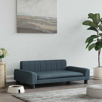 Lettino per Cani Grigio Scuro 90x53x30 cm in Tessuto 171848