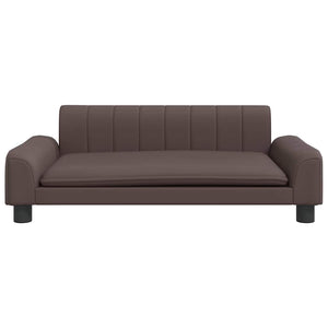 Lettino per Cani Marrone 90x53x30 cm in Similpelle