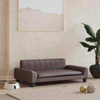 Lettino per Cani Marrone 90x53x30 cm in Similpelle