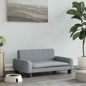 Lettino per Cani Grigio Chiaro 70x45x30 cm in Tessutocod mxl 119163