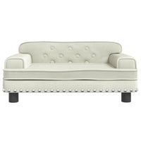 Cuccia per cani comodo divano 70 x 45 x 30 cm velluto crema 02_0042859