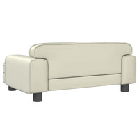 Cuccia per cani comodo divano 70 x 45 x 30 cm similpelle crema 02_0042821