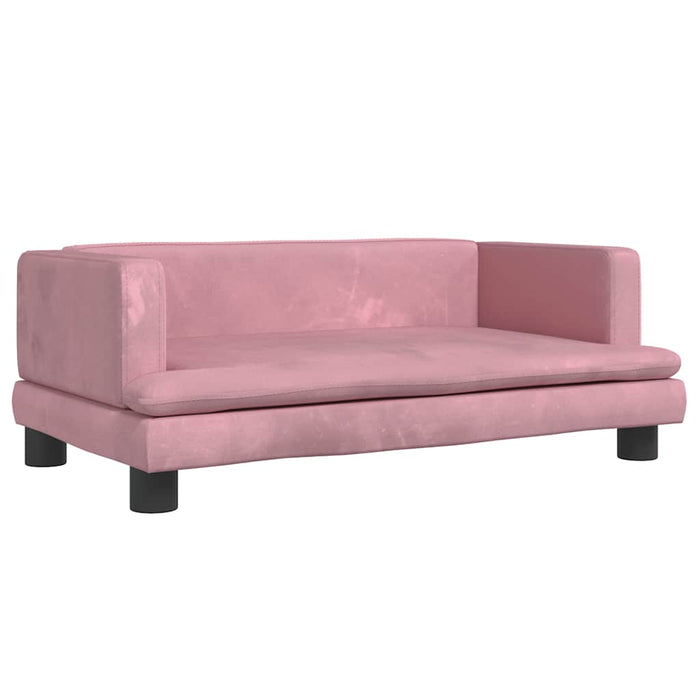 Lettino per Cani Rosa 80x45x30 cm in Vellutocod mxl 71186
