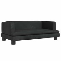 Lettino per Cani Nero 80x45x30 cm in Vellutocod mxl 119169