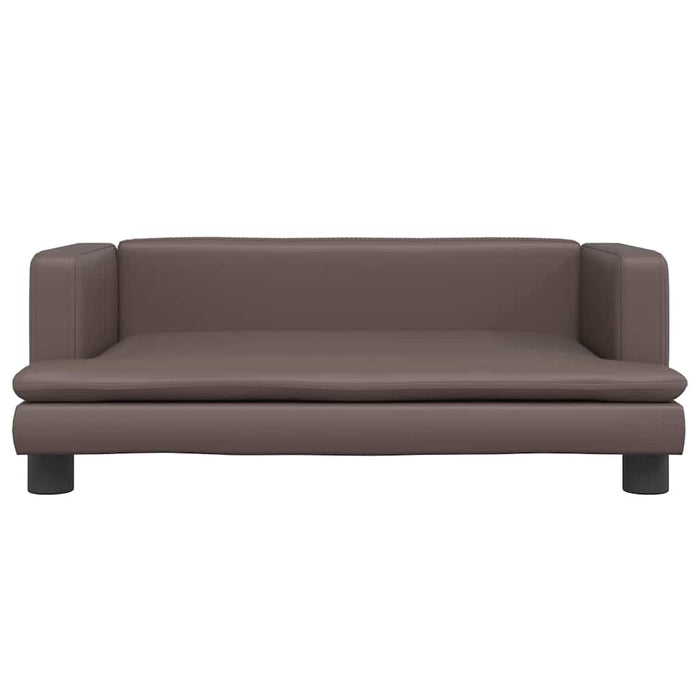 Lettino per Cani Marrone 80x45x30 cm in Similpelle