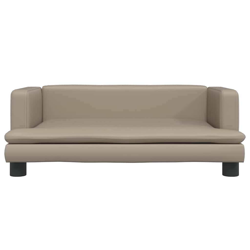 Lettino per Cani Cappuccino 80x45x30 cm in Similpelle