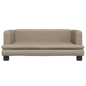 Lettino per Cani Cappuccino 80x45x30 cm in Similpelle