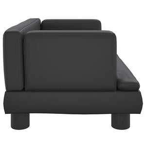 Cuccia per cani comodo divano 60 x 40 x 30 cm similpelle nera 02_0042722
