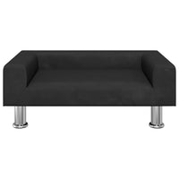 Comodo divano letto per cani 70 x 45 x 265 cm velluto nero 02_0042802