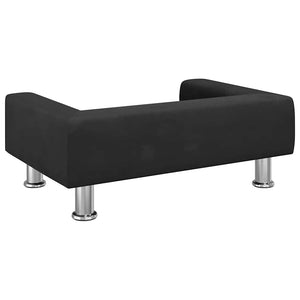 Lettino per Cani Nero 70x45x26,5 cm in Velluto 171922