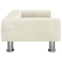 Comodo divano letto per cani 70 x 45 x 265 cm velluto crema 02_0042800