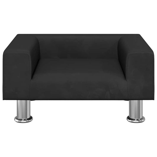 Cuccia per cani comodo divano 50 x 40 x 26,5 cm velluto nero 02_0042667