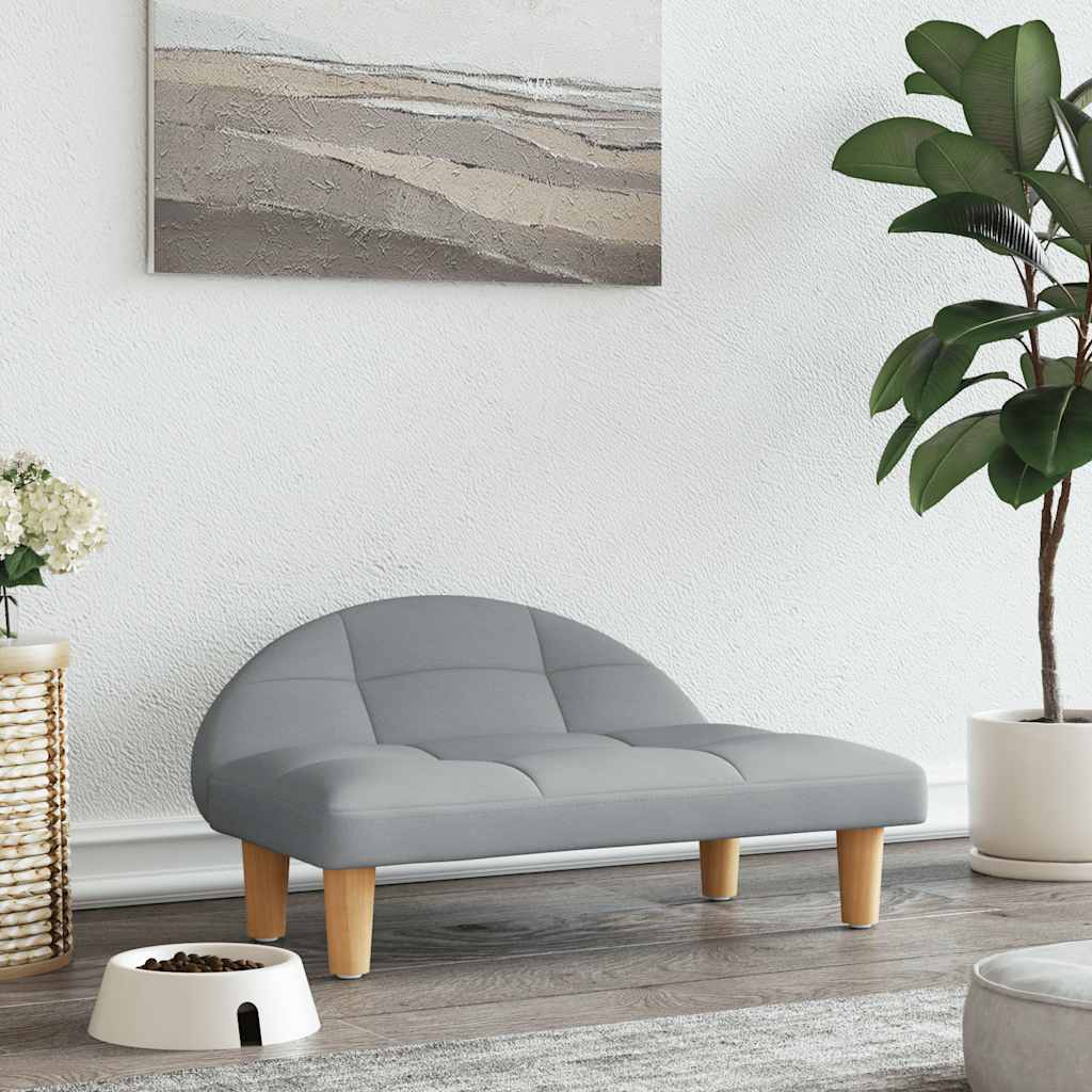 Lettino per Cani Grigio Chiaro 70x52x30 cm in Tessutocod mxl 71191