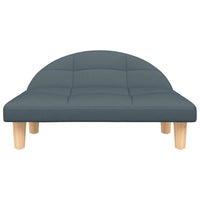 Cuccia per cani comodo divano scuro 70 x 52 x 30 cm tessuto grigio 02_0043180