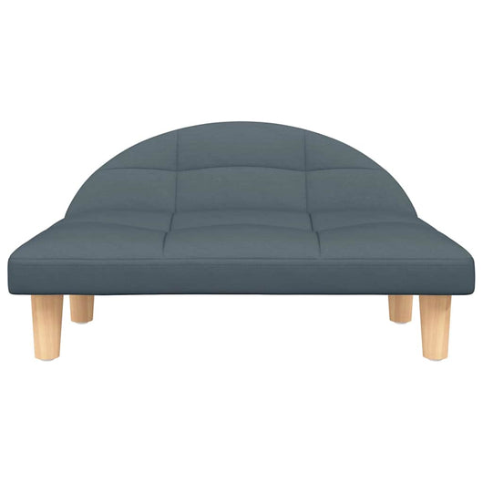 Cuccia per cani comodo divano scuro 70 x 52 x 30 cm tessuto grigio 02_0043180