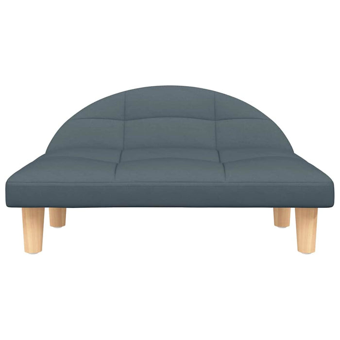 Cuccia per cani comodo divano scuro 70 x 52 x 30 cm tessuto grigio 02_0043180