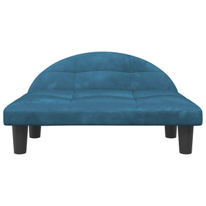 Comodo divano letto per cani 70 x 52 x 30 cm velluto blu 02_0042898
