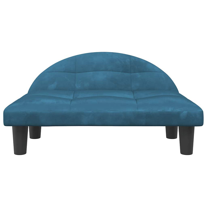 Comodo divano letto per cani 70 x 52 x 30 cm velluto blu 02_0042898