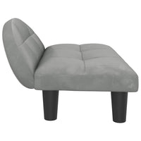 Comodo divano letto per cani leggero 70 x 52 x 30 cm velluto grigio 02_0043120