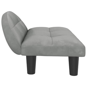 Comodo divano letto per cani leggero 70 x 52 x 30 cm velluto grigio 02_0043120