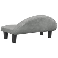 Comodo divano letto per cani leggero 70 x 52 x 30 cm velluto grigio 02_0043120