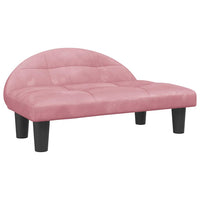 Cuccia per cani comodo divano 70 x 52 x 30 cm velluto Rosa 02_0042902