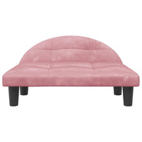 Lettino per Cani Rosa 70x52x30 cm in Velluto 171941