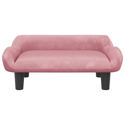 Comodo divano letto per cani 70 x 40 x 24 cm velluto rosa 02_0042795