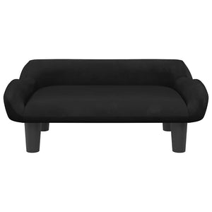 Lettino per Cani Nero 70x40x24 cm in Velluto 171955