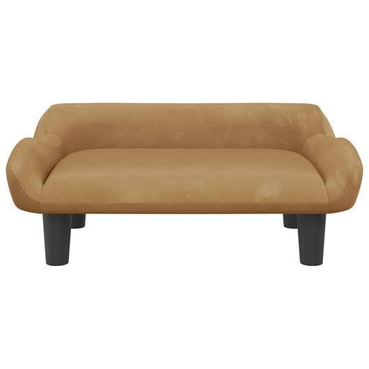 Comodo divano letto per cani 70 x 40 x 24 cm velluto marrone 02_0042793