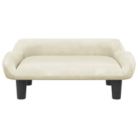 Comodo divano letto per cani 70 x 40 x 24 cm velluto crema 02_0042792