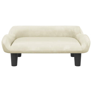 Comodo divano letto per cani 70 x 40 x 24 cm velluto crema 02_0042792