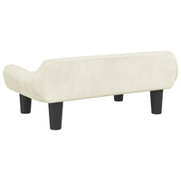 Comodo divano letto per cani 70 x 40 x 24 cm velluto crema 02_0042792