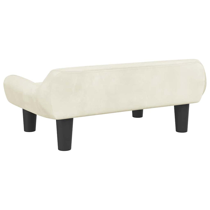 Comodo divano letto per cani 70 x 40 x 24 cm velluto crema 02_0042792