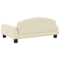 Comodo divano letto per cani 70 x 45 x 30 cm in similpelle color crema 02_0042822