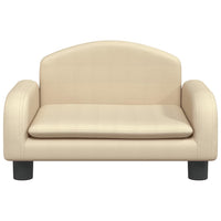 Cuccia per cani comodo divano 50 x 40 x 30 cm tessuto crema 02_0042679