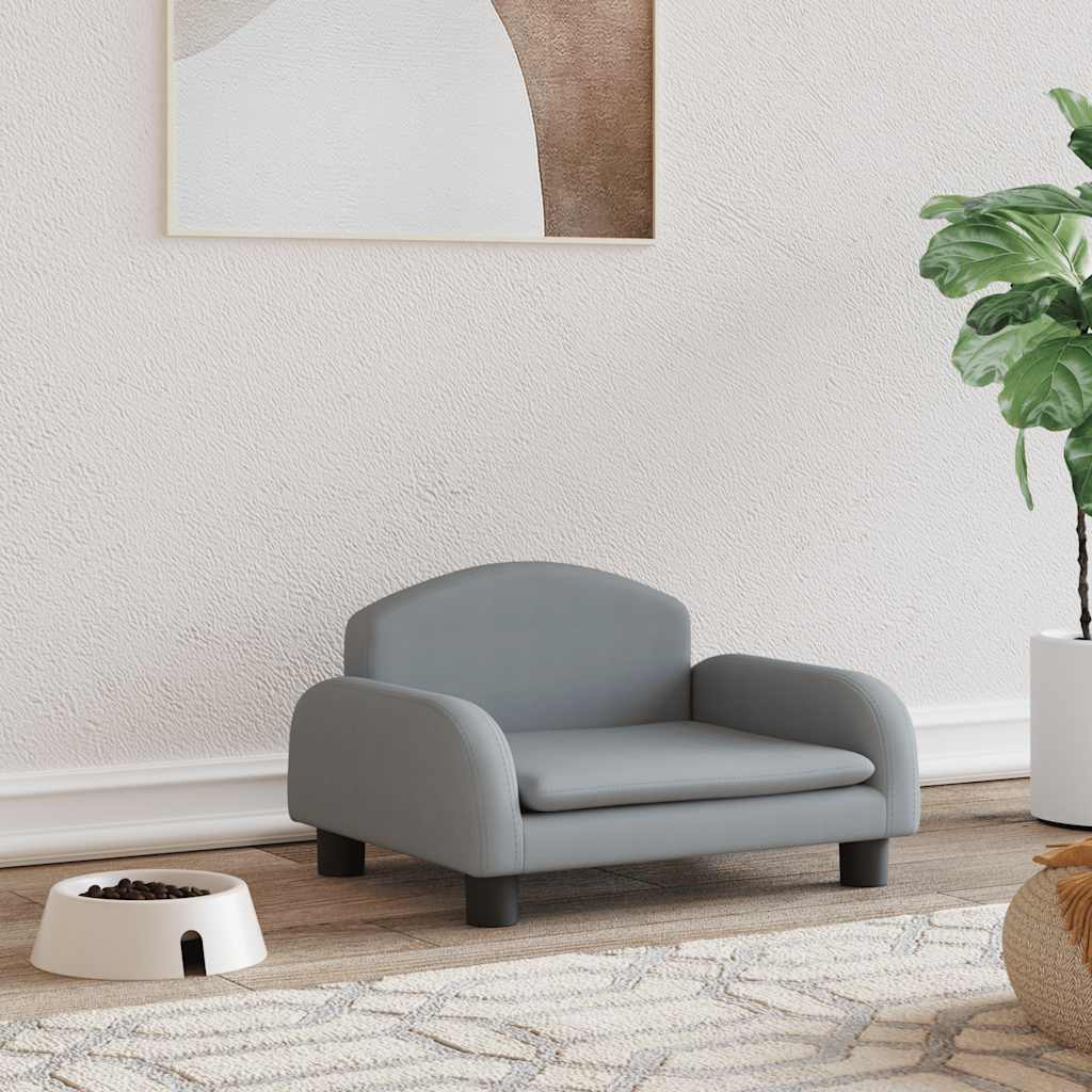 Lettino per Cani Grigio Chiaro 50x40x30 cm in Tessutocod mxl 71207