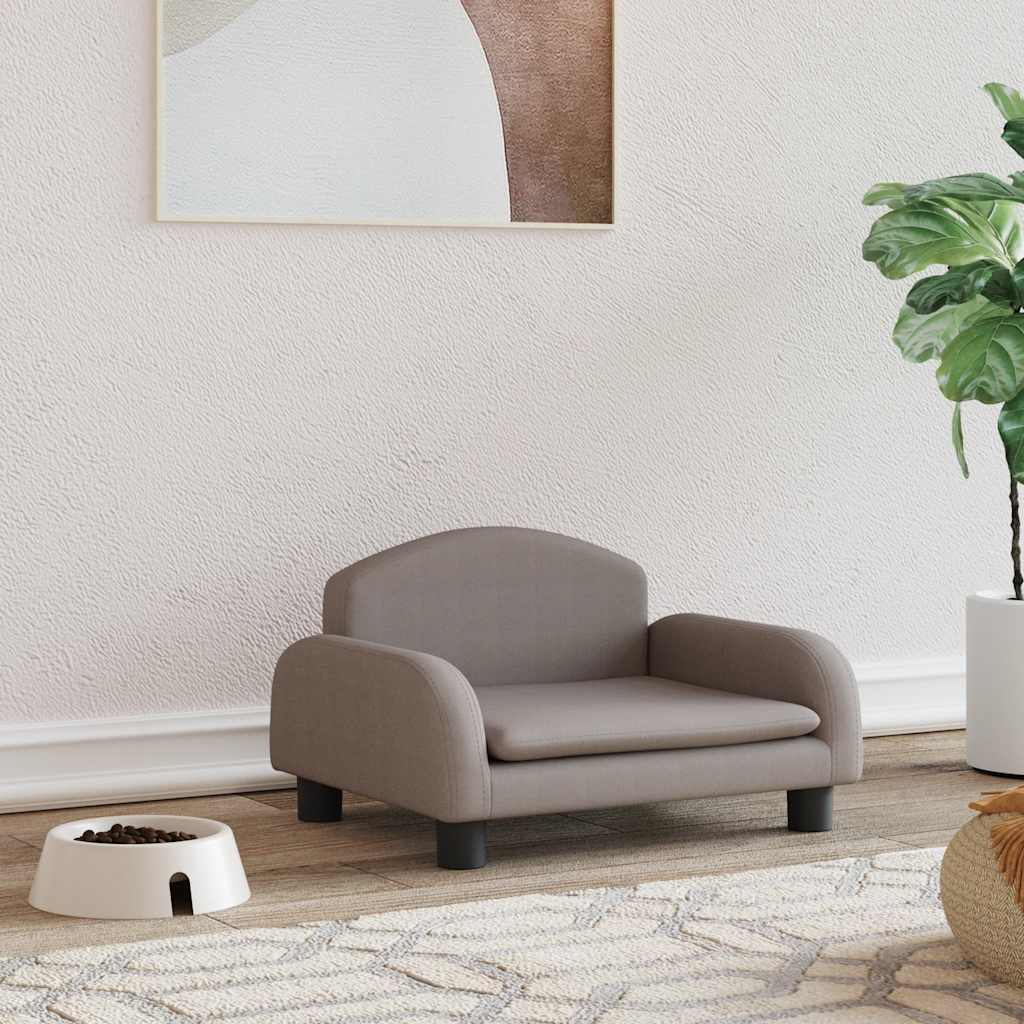 Lettino per Cani Tortora 50x40x30 cm in Tessuto 171974