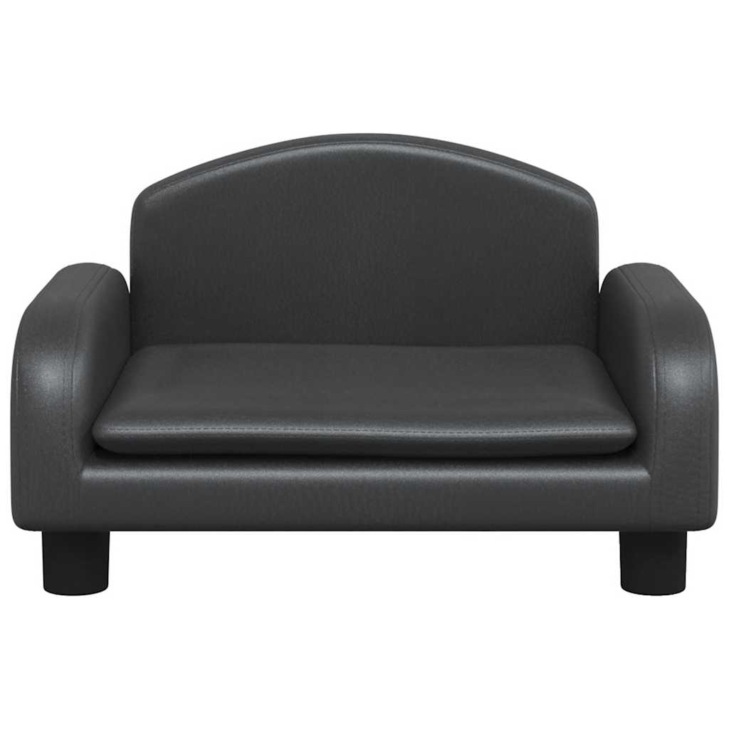 Cuccia per cani comodo divano 50 x 40 x 30 cm similpelle nera 02_0042675