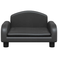 Cuccia per cani comodo divano 50 x 40 x 30 cm similpelle nera 02_0042675
