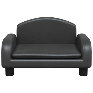 Cuccia per cani comodo divano 50 x 40 x 30 cm similpelle nera 02_0042675