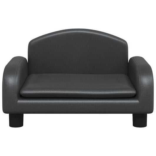 Cuccia per cani comodo divano 50 x 40 x 30 cm similpelle nera 02_0042675