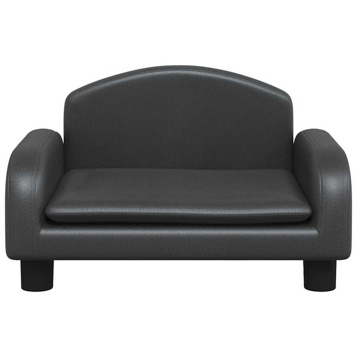 Cuccia per cani comodo divano 50 x 40 x 30 cm similpelle nera 02_0042675