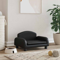 Lettino per Cani Nero 50x40x30 cm in Similpelle 171976